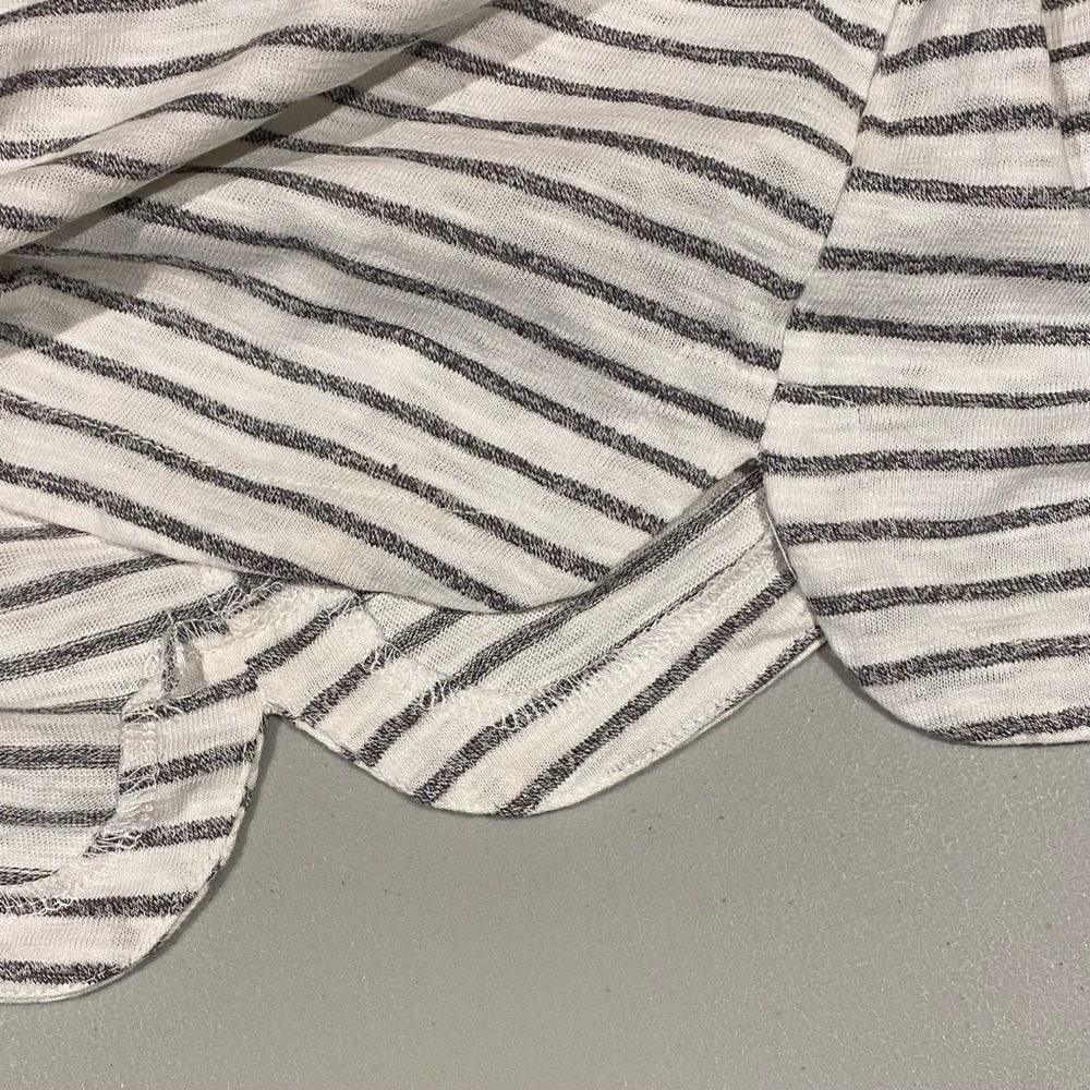 Ovi Striped White Midi Skirt, size S - Picture 8 of 10